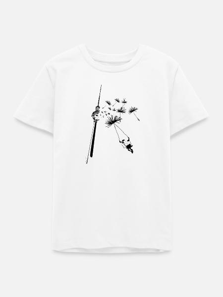 Pusteblume Fernsehturm - Teenager Organic T-Shirt Mini Creator von Stanley/Stella - Weiß