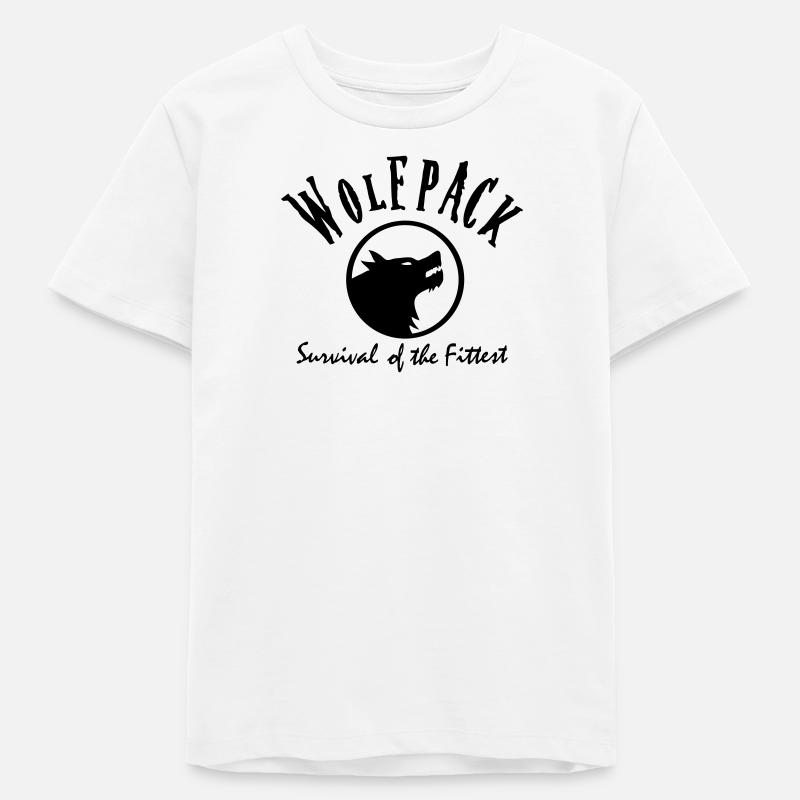 wolfpack - T-shirt ado bio Stanley/Stella - blanc