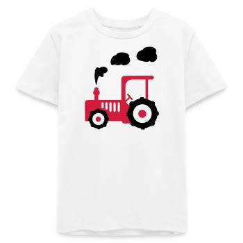 traktor landwirtschaft - Teenager Organic T-Shirt Mini Creator von Stanley/Stella - Weiß - Vorne