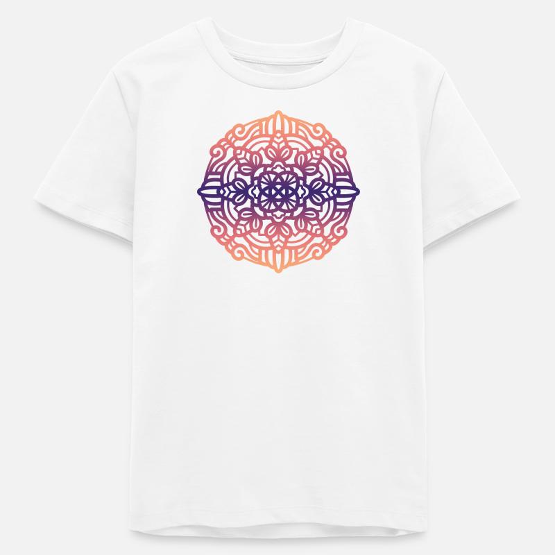 Mandala - T-shirt ado bio Stanley/Stella - blanc