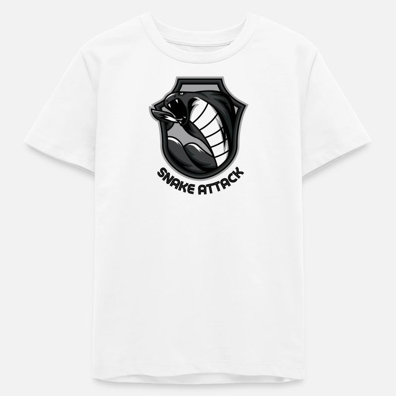 ATTAQUE DE SERPENT - T-shirt ado bio Stanley/Stella - blanc