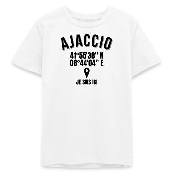 Corsica, Corsican humor, Ajaccio - Teens Organic T-shirt by Stanley/Stella - white - Front