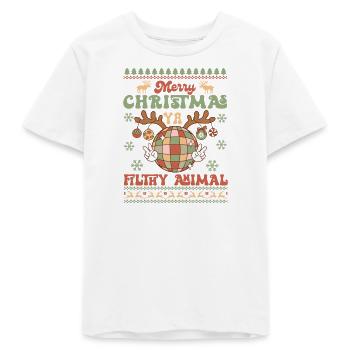 Hässlicher Weihnachtspullover - Teenager Organic T-Shirt Mini Creator von Stanley/Stella - Weiß - Vorne