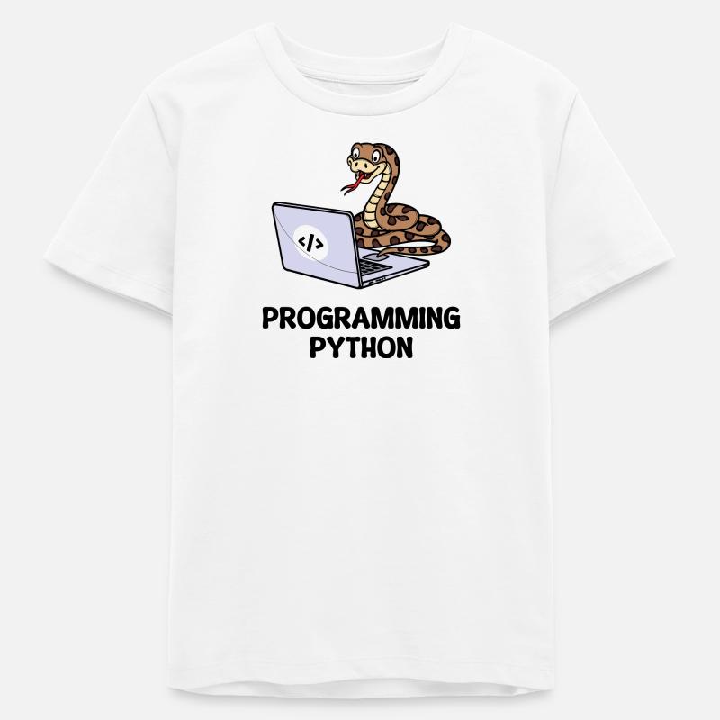 Developer Funny Sayings Programmer Computer - Teens Organic T-shirt by Stanley/Stella - white