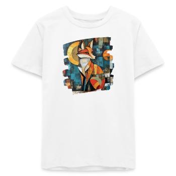 Renard - T-shirt ado bio Stanley/Stella - blanc - Devant