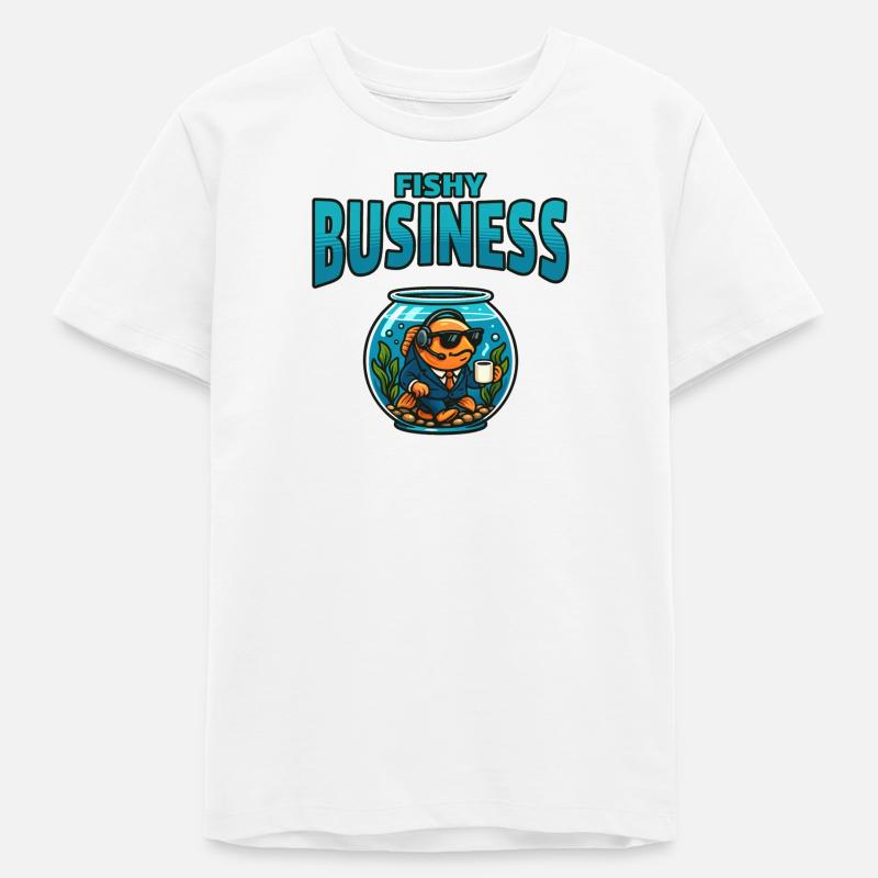 Le commerce de la pêche à l’aquarium - T-shirt ado bio Stanley/Stella - blanc