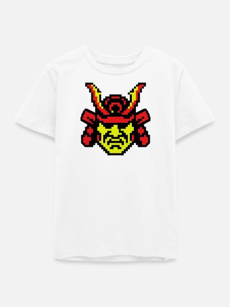 Pixel Samurai 8bit - Teenager Organic T-Shirt Mini Creator von Stanley/Stella - Weiß