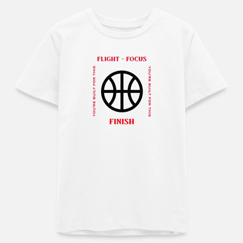 Vol, Concentration, Finition Design - T-shirt ado bio Stanley/Stella - blanc