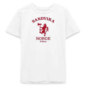 Sandvika Norge, Norvège - T-shirt ado bio Stanley/Stella - blanc - Devant