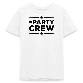 Équipe de fête - T-shirt ado bio Stanley/Stella - blanc - Devant