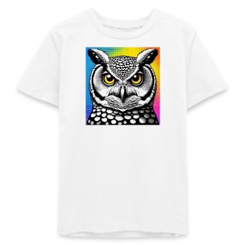owl - Teens Organic T-shirt by Stanley/Stella - white - Front