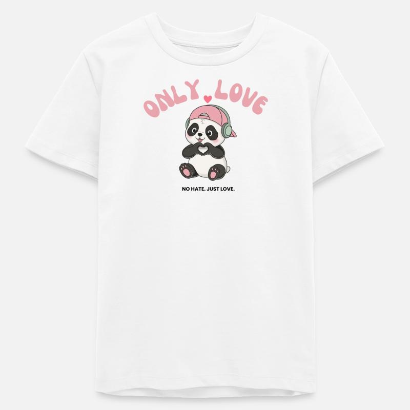 Seul Amour Panda - T-shirt ado bio Stanley/Stella - blanc