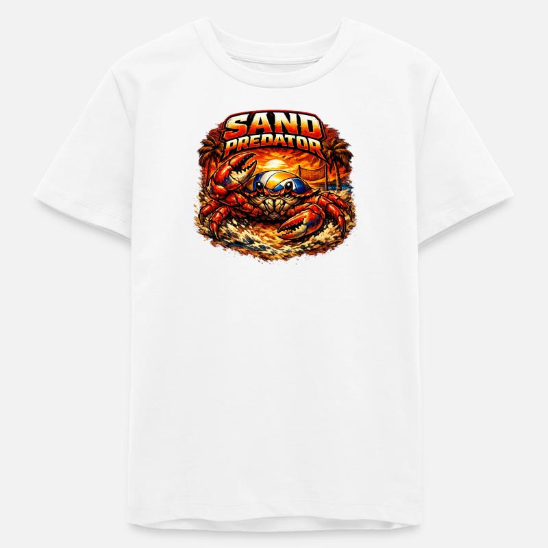 Prédateur de sable - T-shirt ado bio Stanley/Stella - blanc