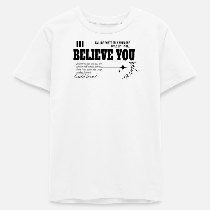 Croyez-vous - T-shirt ado bio Stanley/Stella - blanc