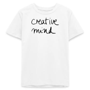 creative mind - Teenager Organic T-Shirt Mini Creator von Stanley/Stella - Weiß - Vorne