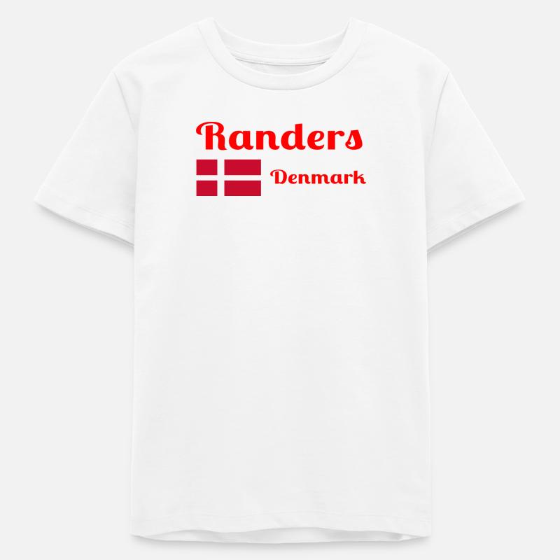 Randers Danemark - Imprimés élégants - T-shirt ado bio Stanley/Stella - blanc