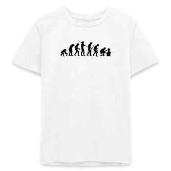 Evolution - Teenager Organic T-Shirt Mini Creator von Stanley/Stella - Weiß - Vorne