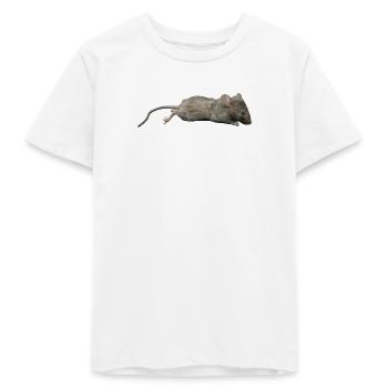 Muis - Tiener t-shirt biologisch Stanley/Stella - wit - Voor