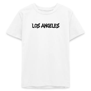 Lettrage de Los Angeles - T-shirt ado bio Stanley/Stella - blanc - Devant