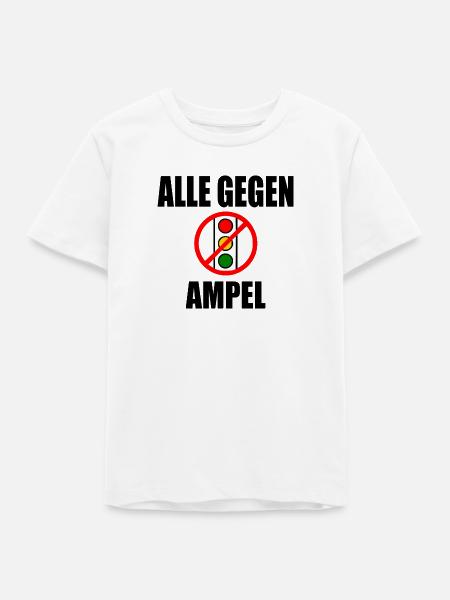 Alle gegen ampel - Teenager Organic T-Shirt Mini Creator von Stanley/Stella - Weiß