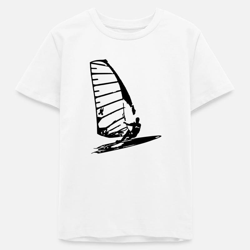 PlancheCà Voile 4 - T-shirt ado bio Stanley/Stella - blanc
