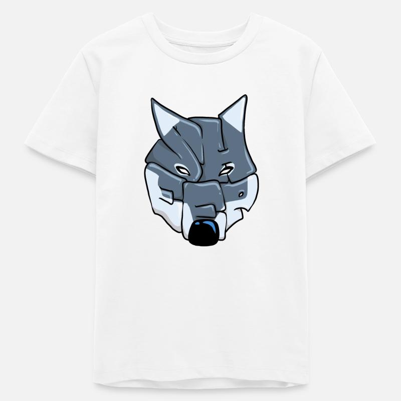 Loup Graffiti - T-shirt ado bio Stanley/Stella - blanc