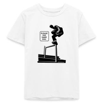Handrail - Teenager Organic T-Shirt Mini Creator von Stanley/Stella - Weiß - Vorne