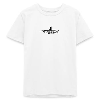 Canadien Kanu Tshirt vagues - T-shirt ado bio Stanley/Stella - blanc - Devant