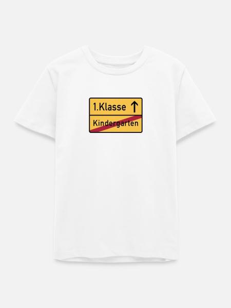 erste klasse - Teenager Organic T-Shirt Mini Creator von Stanley/Stella - Weiß