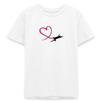 Airplane - Teens Organic T-shirt by Stanley/Stella - white - Front
