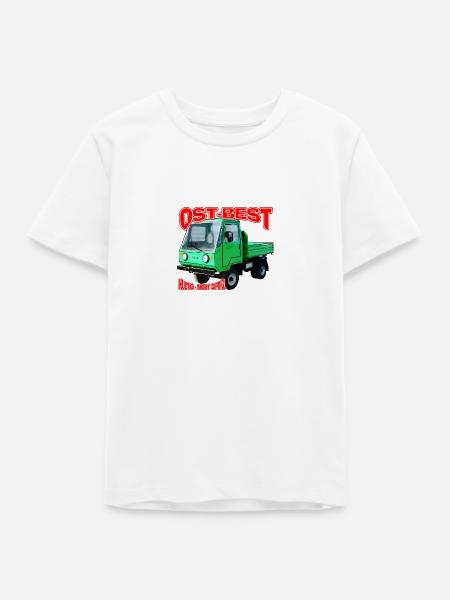Multicar M25 bunt - Teenager Organic T-Shirt Mini Creator von Stanley/Stella - Weiß