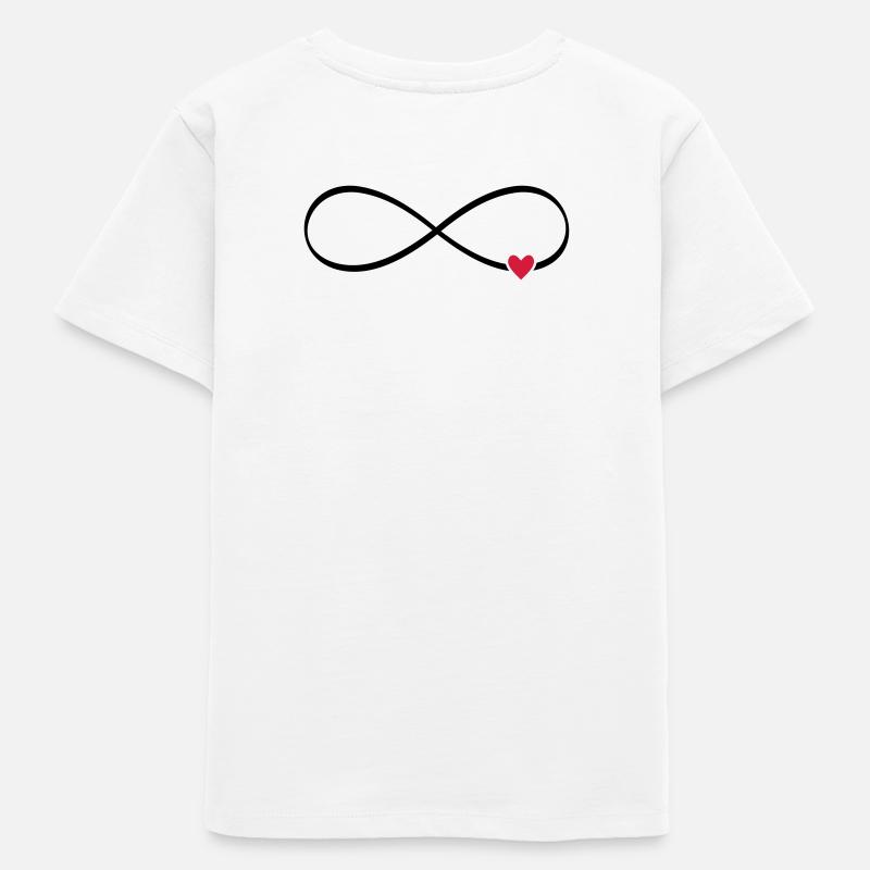 infini coeur - T-shirt ado bio Stanley/Stella - blanc