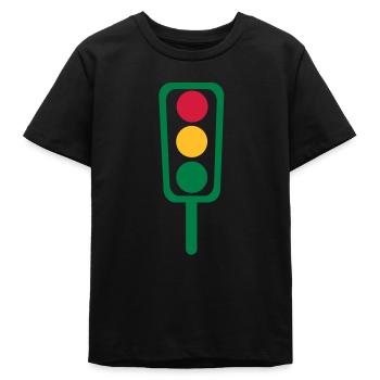 Feu - T-shirt ado bio Stanley/Stella - noir - Devant