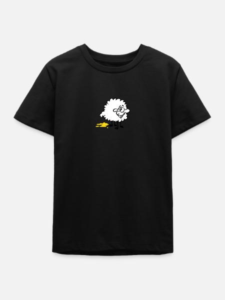 Piss Schaf - Teenager Organic T-Shirt Mini Creator von Stanley/Stella - Schwarz