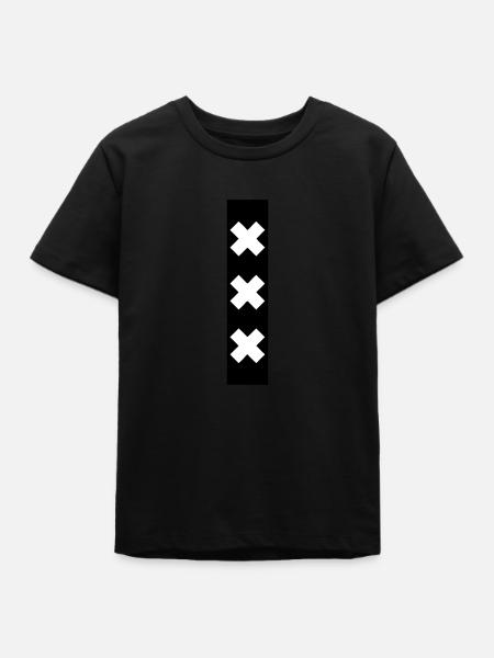 amsterdam - Teens Organic T-shirt by Stanley/Stella - black