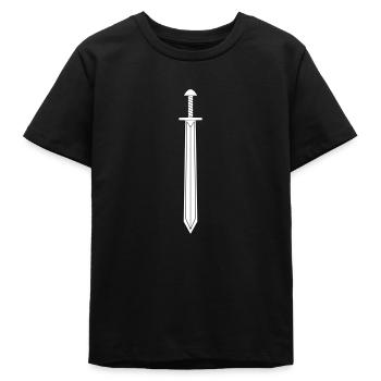 Épée - T-shirt ado bio Stanley/Stella - noir - Devant