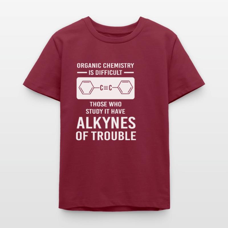 Structural formula chemistry science physics laboratory Teens Organic T-shirt by Stanley/Stella