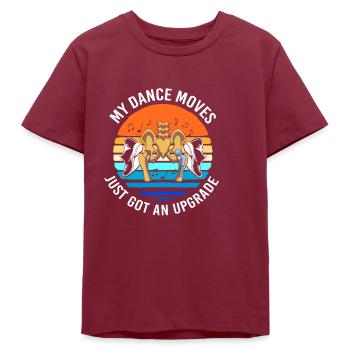 Chirurgie du genou Chirurgie du genou - T-shirt ado bio Stanley/Stella - bordeaux - Devant