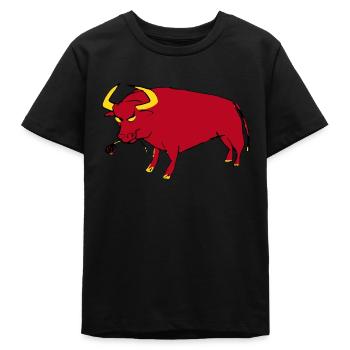Taureau Basque - T-shirt ado bio Stanley/Stella - noir - Devant