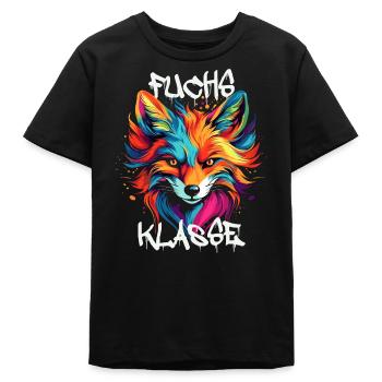 Graffiti Fuchsklasse Grundschule Klassentier - Teenager Organic T-Shirt Mini Creator von Stanley/Stella - Schwarz - Vorne