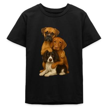 Hund Hunde Süße Hunde - Teenager Organic T-Shirt Mini Creator von Stanley/Stella - Schwarz - Vorne