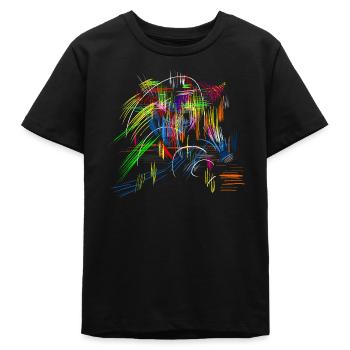 abstract - Teens Organic T-shirt by Stanley/Stella - black - Front