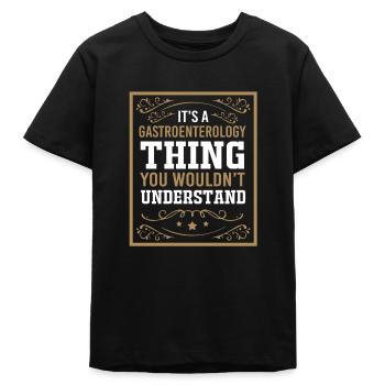 Gastro-entérologie - T-shirt ado bio Stanley/Stella - noir - Devant