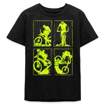 MTB | Mountainbike | Mountainbiken | Mountainbiker - Teenager Organic T-Shirt Mini Creator von Stanley/Stella - Schwarz - Vorne