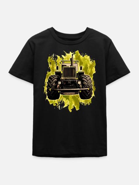 MB trac Front - Teenager Organic T-Shirt Mini Creator von Stanley/Stella - Schwarz