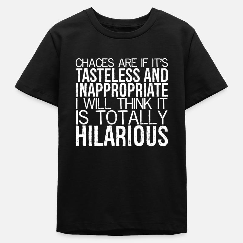 il y a de fortes chances que si c’est insipide et inapproprié - T-shirt ado bio Stanley/Stella - noir
