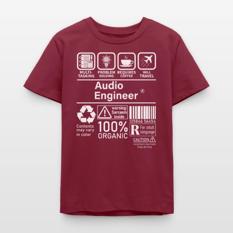 Audio Engineer multi tasking problem solving Teenager Organic T-Shirt Mini Creator von Stanley/Stella