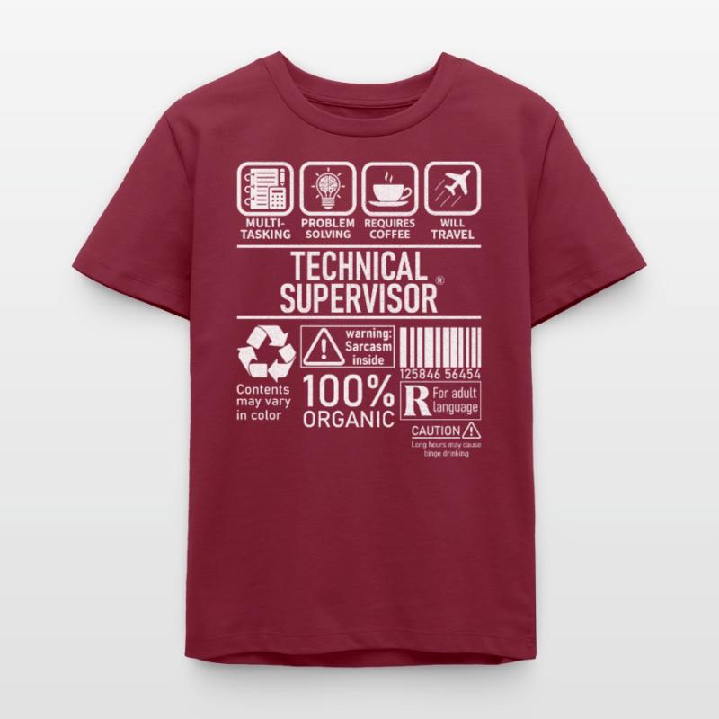Technical Supervisor multi tasking problem solving Teenager Organic T-Shirt Mini Creator von Stanley/Stella