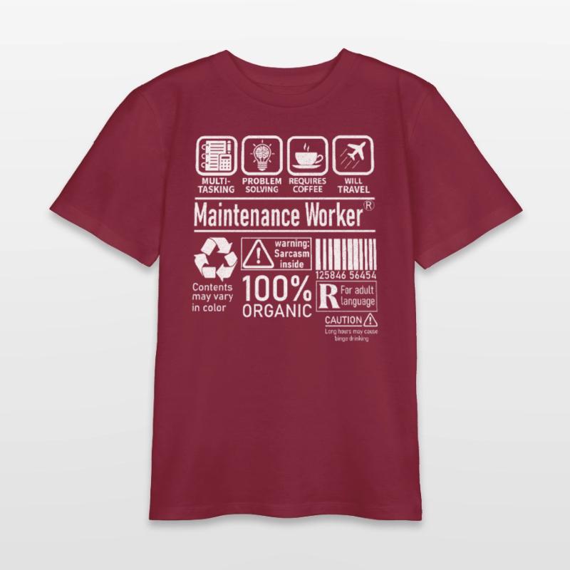 Maintenance Worker multi tasking problem solving Teenager Organic T-Shirt Mini Creator von Stanley/Stella