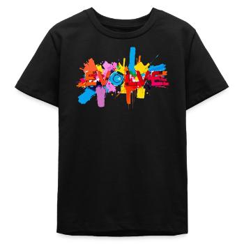 Développer davantage - T-shirt ado bio Stanley/Stella - noir - Devant